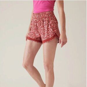 NWOT Athleta Mesh Racer High Rise Run Short